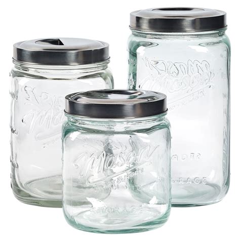 ball mason jar canister set|oversized mason jar canister set.